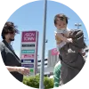 お買い物のついでに来店