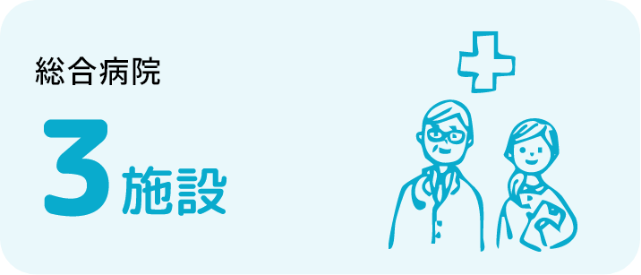 総合病院3施設