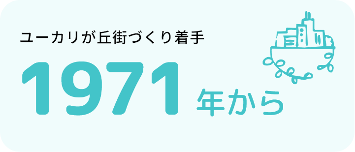 ユーカリが丘街づくり着手1971年から