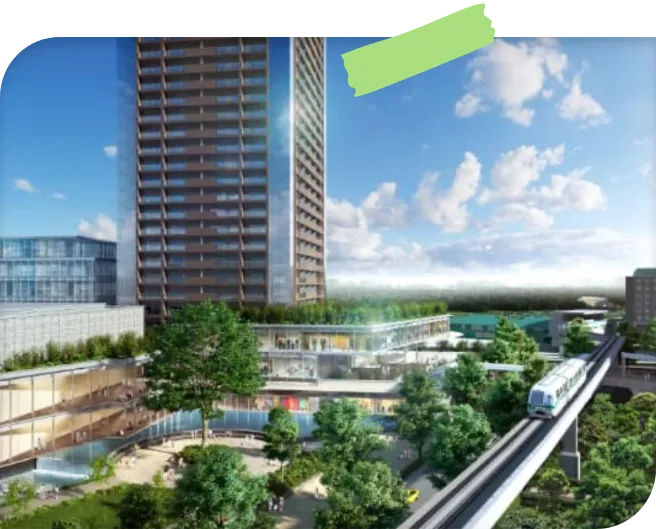 先進でありつつ緑豊かな国際都市の創造